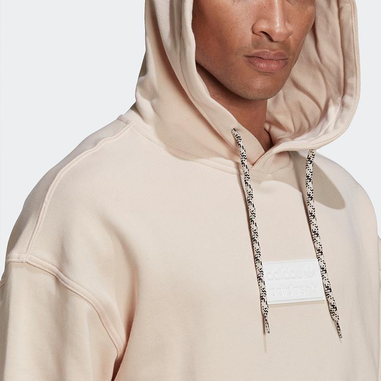 Adidas Originals Trefoil Double Logo Emblem Simplistic Casual Sports Pullover Sweatshirt Men Sweatshirt Khaki GN3311