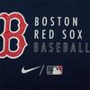 Nike X Bluza MLB z nadrukiem logo z literami, z długim rękawem i kapturem, dla dzieci, granatowo-niebieska 3Z3B7SAVD-BOS