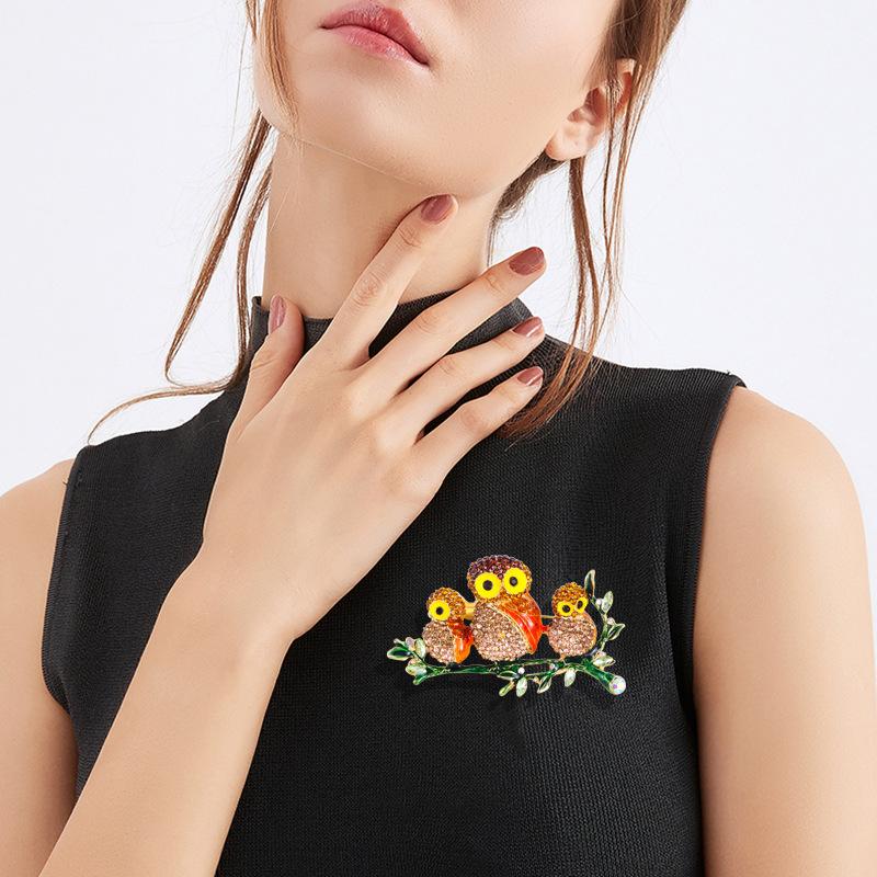 Full Owl Accessories Animal Bird Women's Accessories Brooch