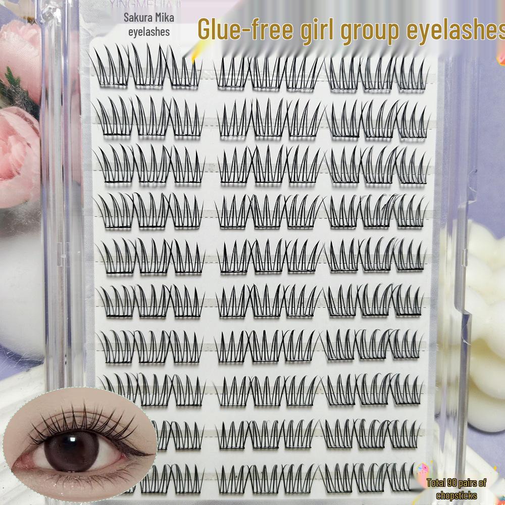ACE Barbie Natural Segment Korean Idol False Eyelashes – No Glue Needed
