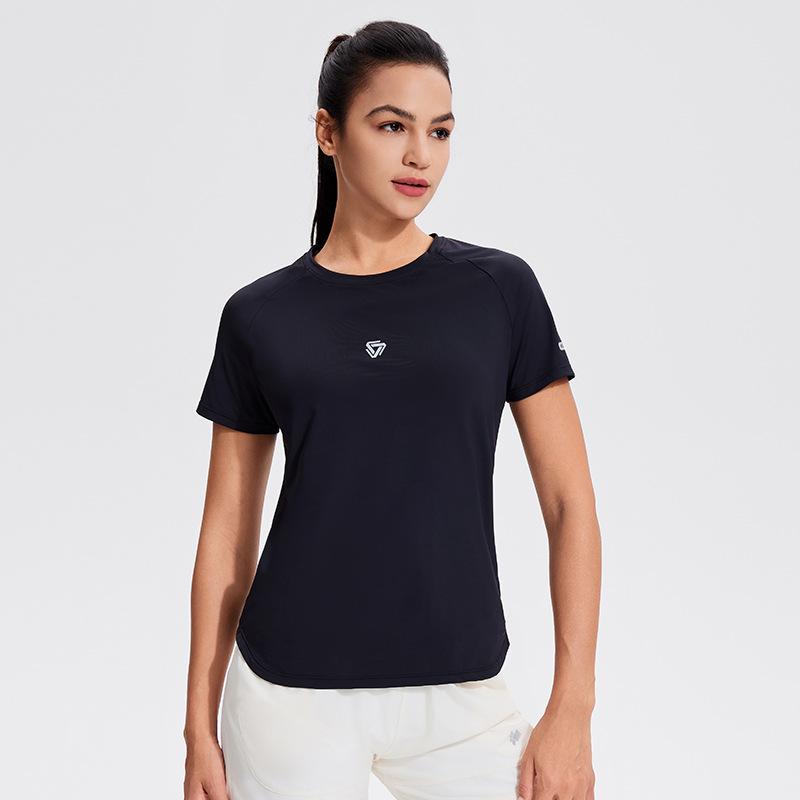 Women's Quick-Dry Reflective Mesh T-Shirt - Nude Feeling, Breathable, Elastic Fitness Top for Running & Training