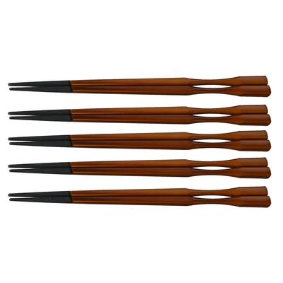 Chopsticks Set of 5 PBT Pestle Type Takushima Chopsticks Shunkei Paint Made In Japan J-kitchens 22.5cm