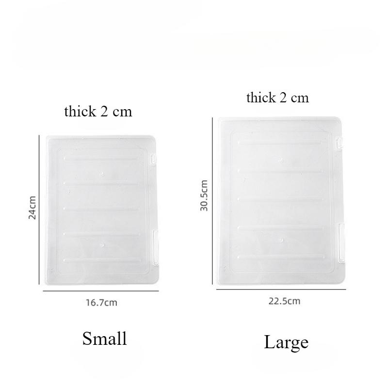 A4 File Storage Box Transparent Double Buckle Plastic Archive Box Waterproof And Dustproof Graduation Certificate Material Box