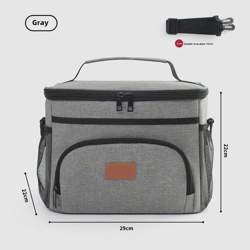 Cross-Border Leak-Proof PEVA Lunch Box Bag: Thick, Large Capacity, Portable & Insulated for Outdoor Use