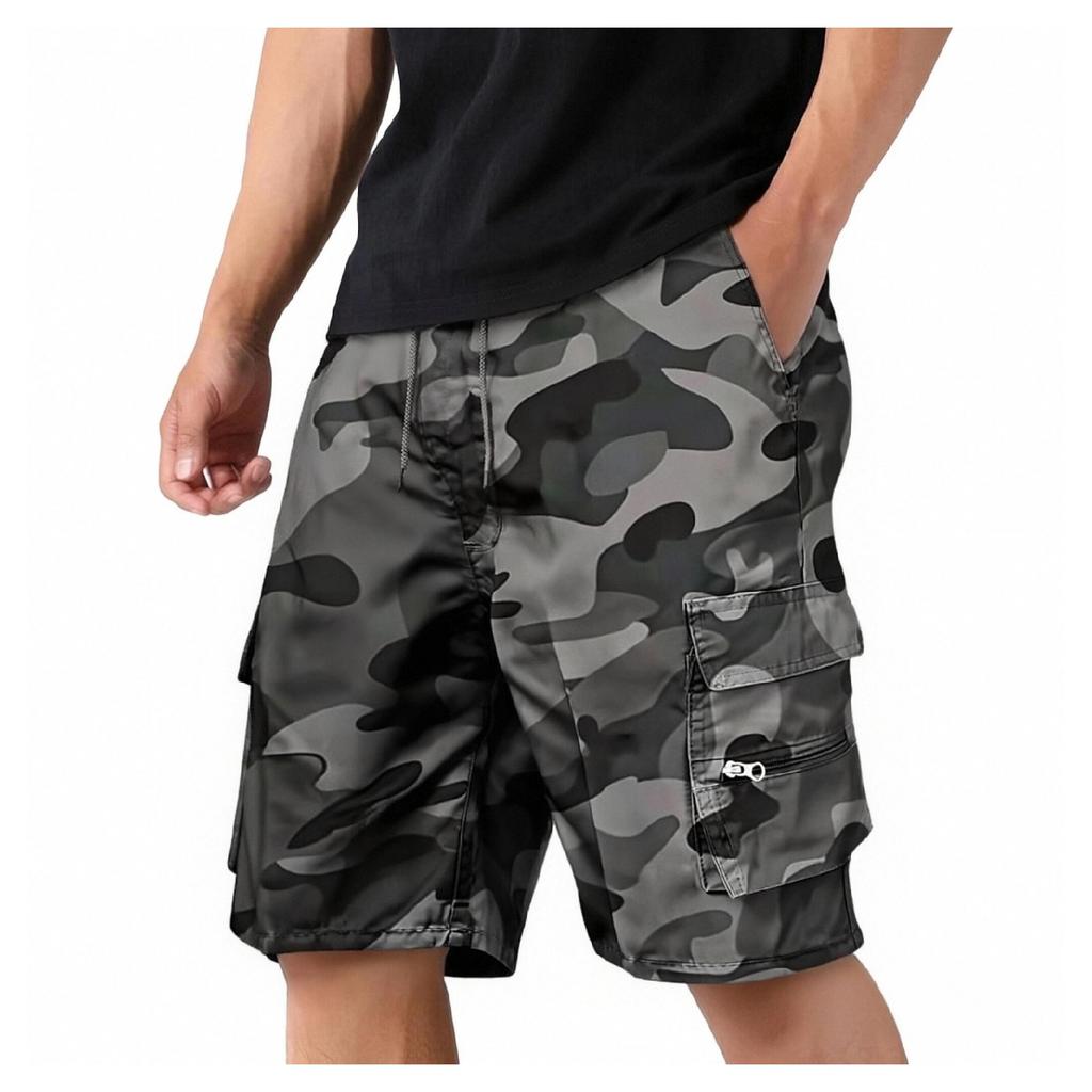 Men's Casual Five-pocket Pants - Loose, Multi-pocket Outdoor Sports Shorts