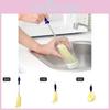 Long Handle Curved Bottle Brush With Dense Bristles For Deep Cleaning And Home Use