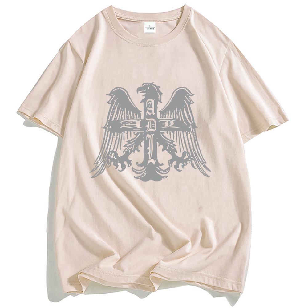 ADL EMBLEM TEE Short Sleeve 100%Cotton Comfortable Male T-shirt Summer Unisex Streetwear O-neck Fashion Soft Mens Tshirts Print Tops Anime T-shirt