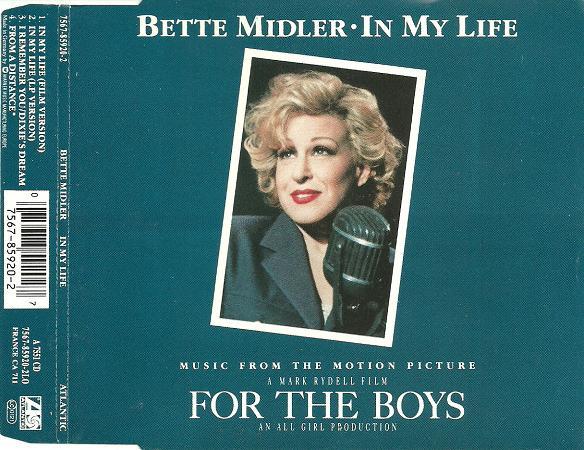 

CD BETTE MIDLER - In My Life A7551CD,7567859 Atlantic 1991 Germany Pop Used