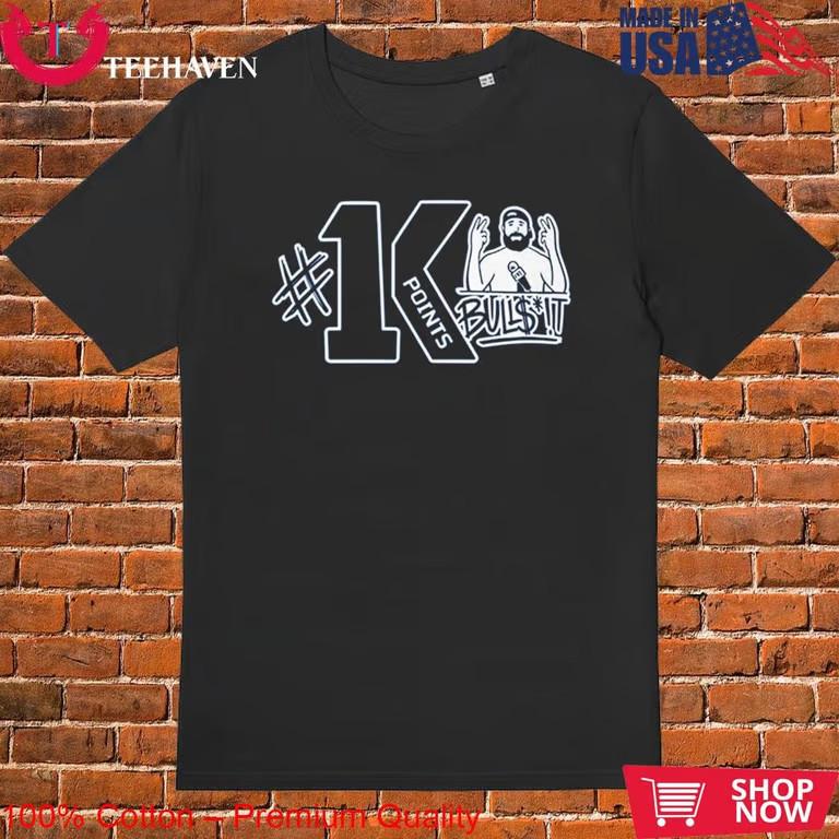 

Nikita Kucherov 1K Points Of Bullshit T-Shirt Unisex T-Shirt M