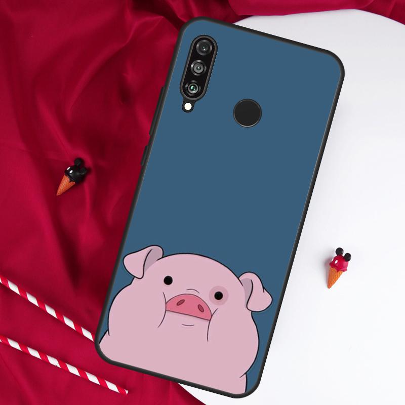 Cartoon Pig For Huawei Nova Y61 Y91 Y90 Y70 Y60 Y72 12s 12i 11i 7i 8i 9 10 SE P60 Pro P30 P40 Lite Case