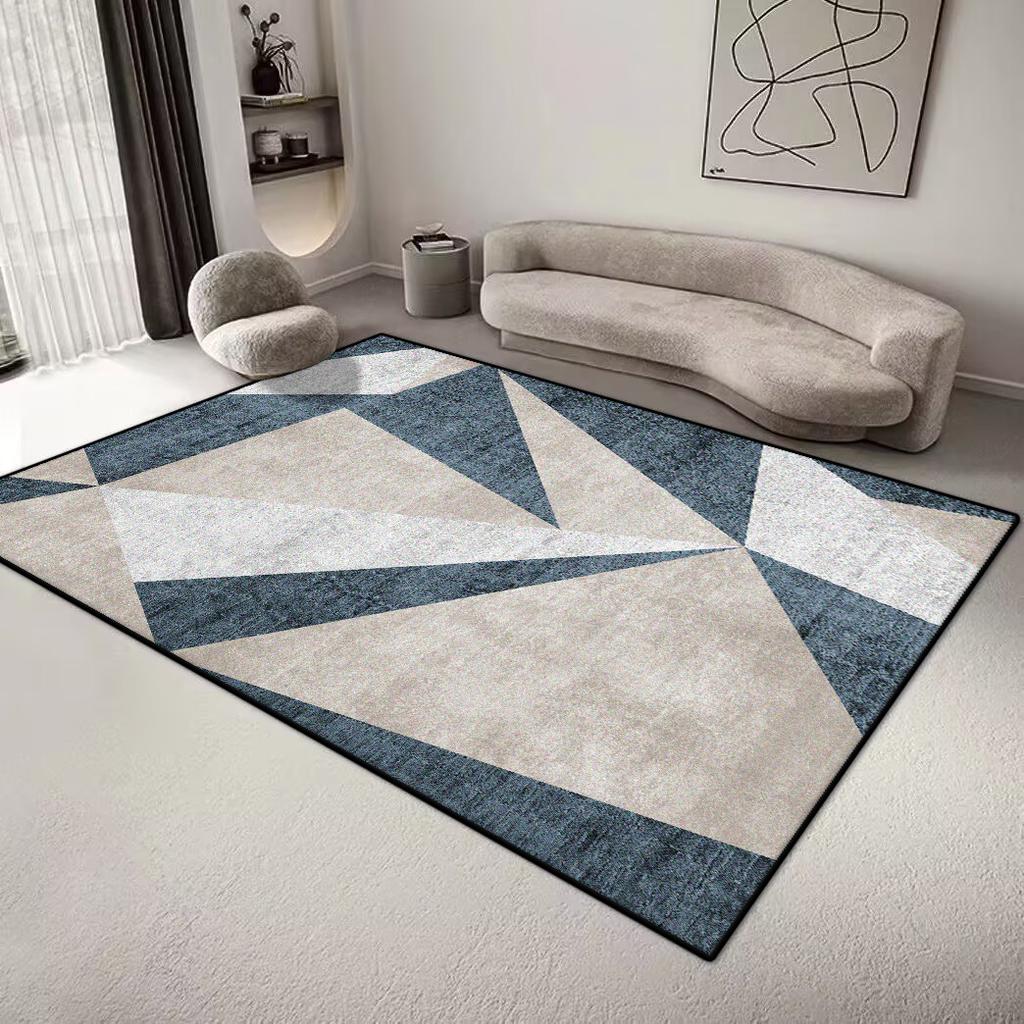 Geometrischer Teppich im nordischen Stil für Wohnzimmer Minimalismus Dekoration Schlafzimmer Große Teppiche 200x300CM Bürobereich Rutschfeste Bodenmatte