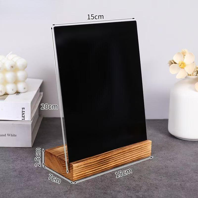 Vintage Small Chalkboard Pendulum Wooden Artifact Display Message Board Home Office Writing Tool Wedding Bar Decoration чёрный