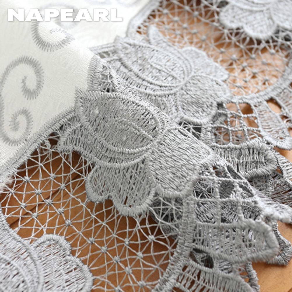 1PC NAPEARL Fashionable and Luxurious Peony Embroidered Blackout Curtains and Gauze Curtains for Living Room Bedroom Home Decor