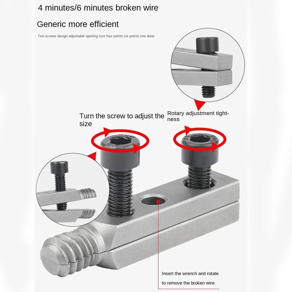 Compact Broken Pipe Thread Extractor Easy Removal Wire Breakage Extractor  Manual Plumber Tool