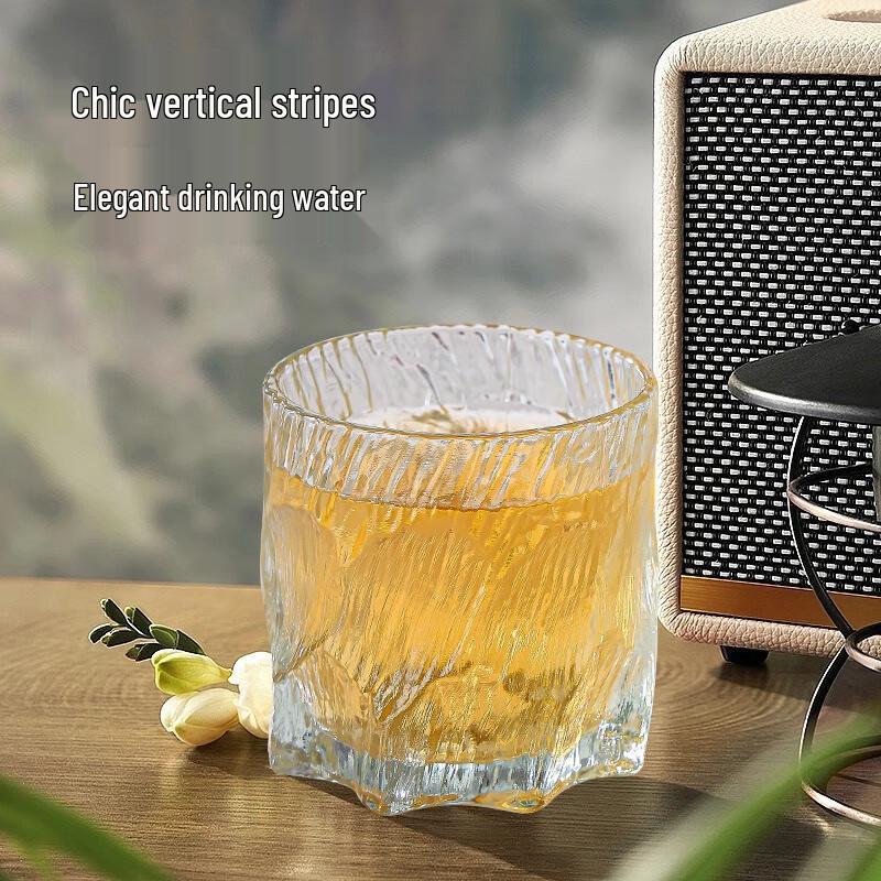 Huazao Baijia ZZ Glacier Pattern Glass Cup 220ml