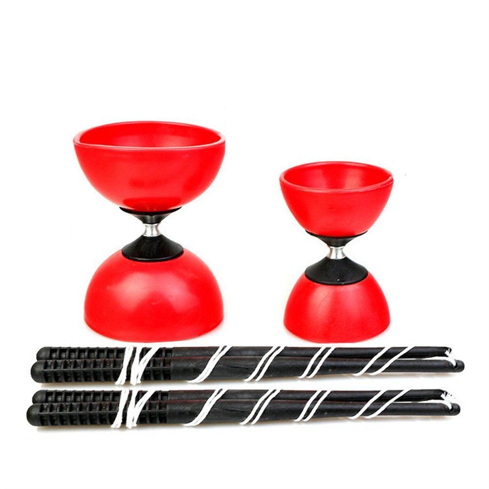 Soft Material Yoyo Chinese Toy Leather Bowl Chinese Diabolo Professional Diabolo Yoyo  Fitness Ball