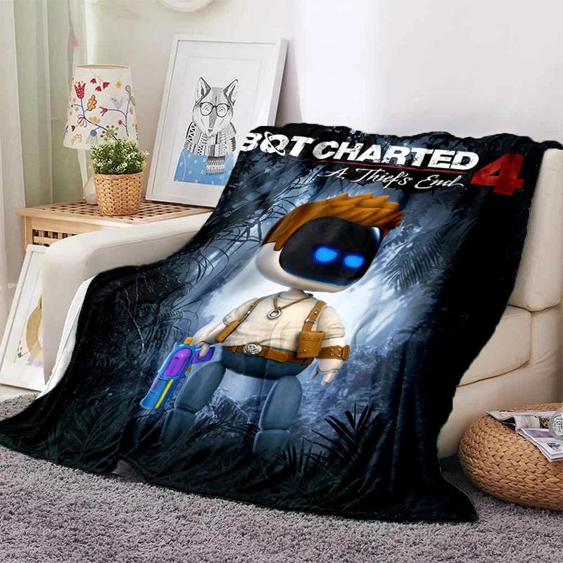 New 29 Style Astro Bot Game Cartoon Robot Gift Blanket,Soft Throw Blanket for Home Bedroom Bed Sofa Travel Picnic Cover Kids