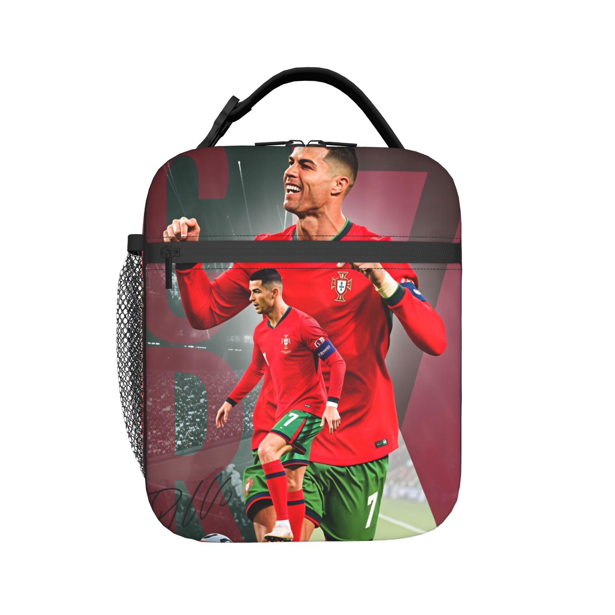 R-Ronaldos 2026 Lunchtas Leuke Lunchtrommel Voor Meisjes School Draagbare Rits Koeltas Oxford Grafische Tote Voedselzakken as picture