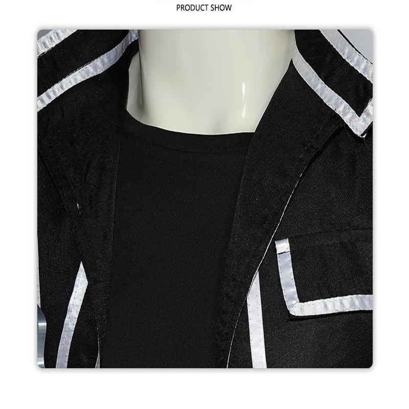 Anime Sword Cos Kirito Kazuto Kirigaya Cosplay Costume Art Online Jacket Shirt Pants High Quality Any Size Outfit For Women Men