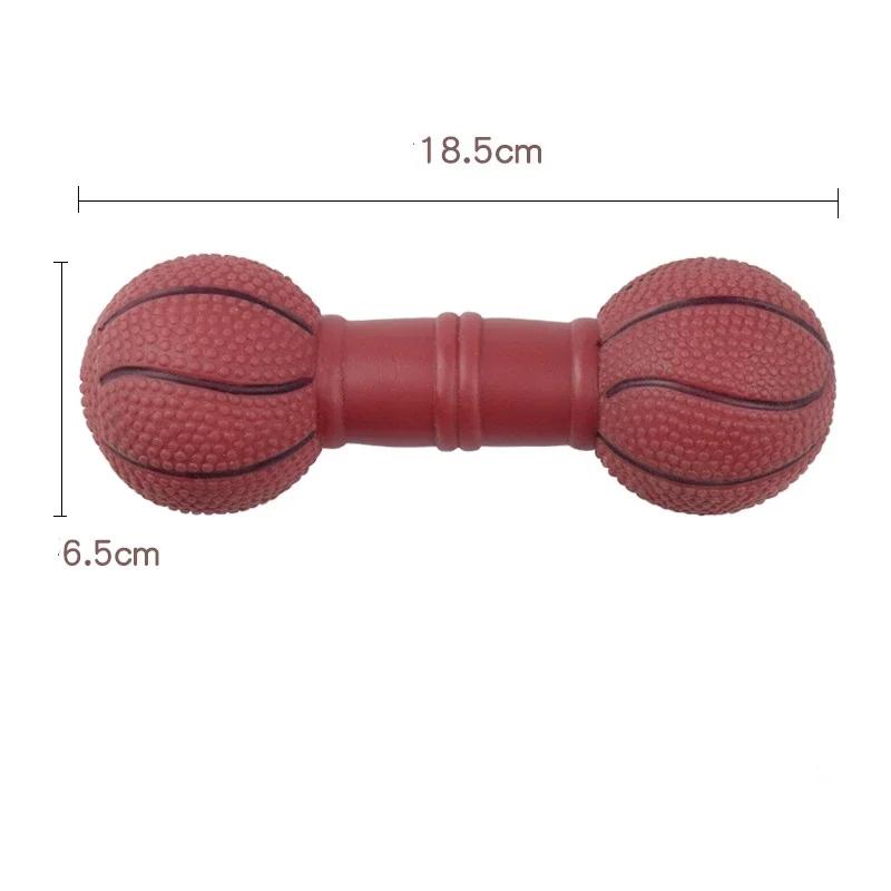 Dog Ball Toy Interactive Dog Toy Fun Giggle Sounds Football Basketball Shape Teeth Cleaning Bite Resistance Squeaky Dog Ball Toy