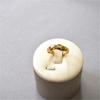 Gold-Plated Irregular Round Ring with Three-Color Zircon - Euro-American Cold Style Niche Design