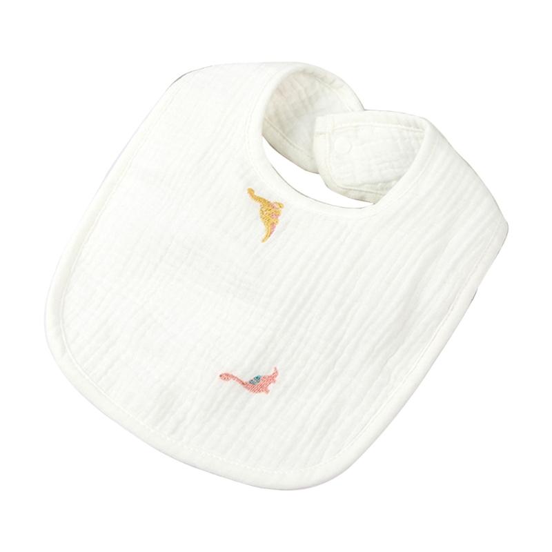 1pc Solid Colour Cotton Gauze Baby Bibs Ruffle Lace Infant Newborn Feeding Burp Cloth Saliva Towel Adjustable Bandana Drool Bibs