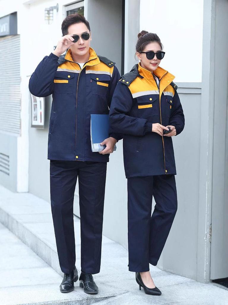 Thick Winter Cotton-Padded Work Jacket for Cold Weather Protection