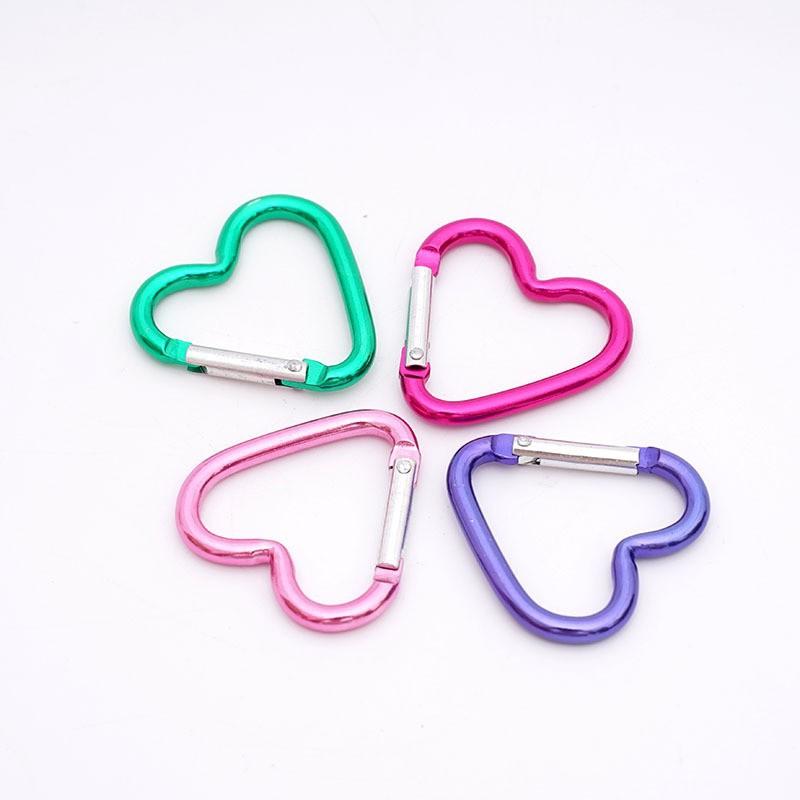 2PCS Outdoor Heart Carabiner