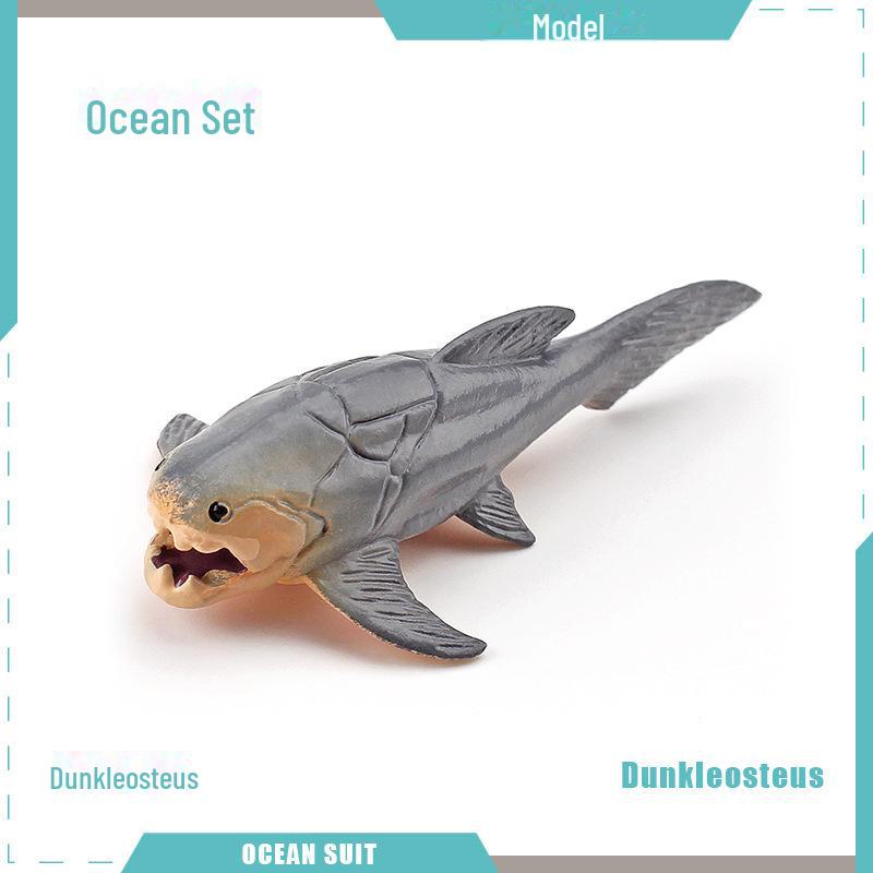 Marine Animal Model Set: Shark, Turtle, Dolphin, Whale, Penguin, Crab, and Seabed Creatures
