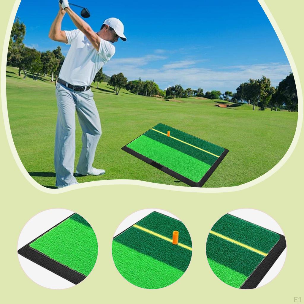 Golf Hitting Mat 30cmx40cm Portable Indoor Outdoor Accessories Anti Slip for Training Course