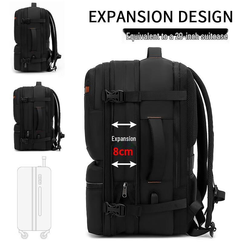 Men's Expandable Business Travel Laptop Backpack