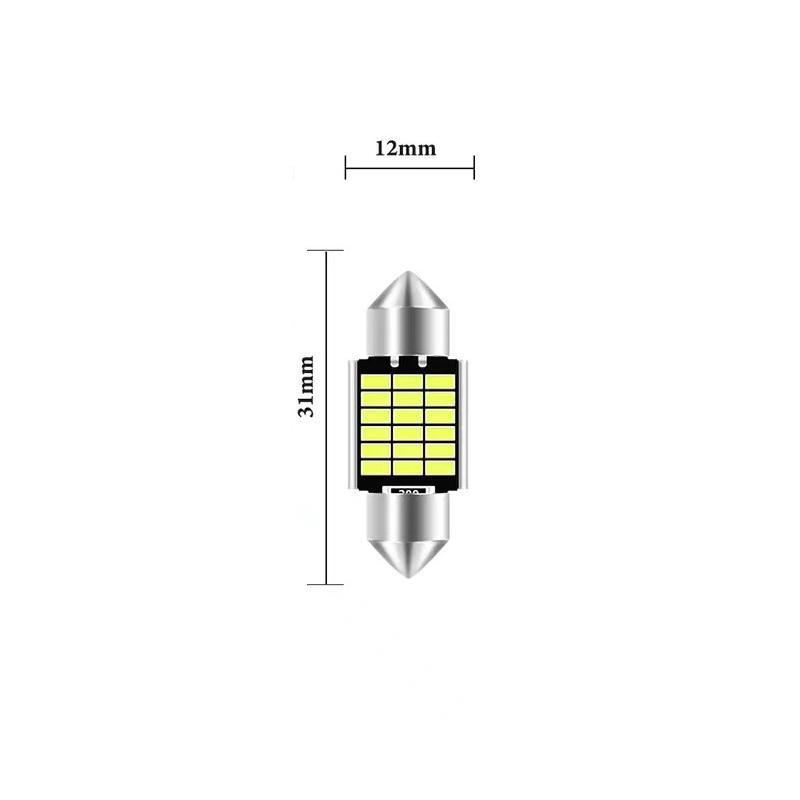 5/10 Stück Auto LED C5w/C10w Front- und Rückseiten-Leselichtbirne Doppelkontakt Superhell Dekodiert Kennzeichen-/Instrumentenlicht