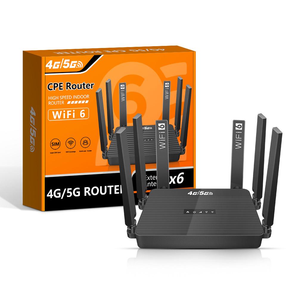 4G LTE WiFi 6 Router with SIM Card Slot for Americas - Battery Included