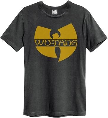 T-shirt Amplificata Logo Wu Tang 100% Cotone Uomo Top -S