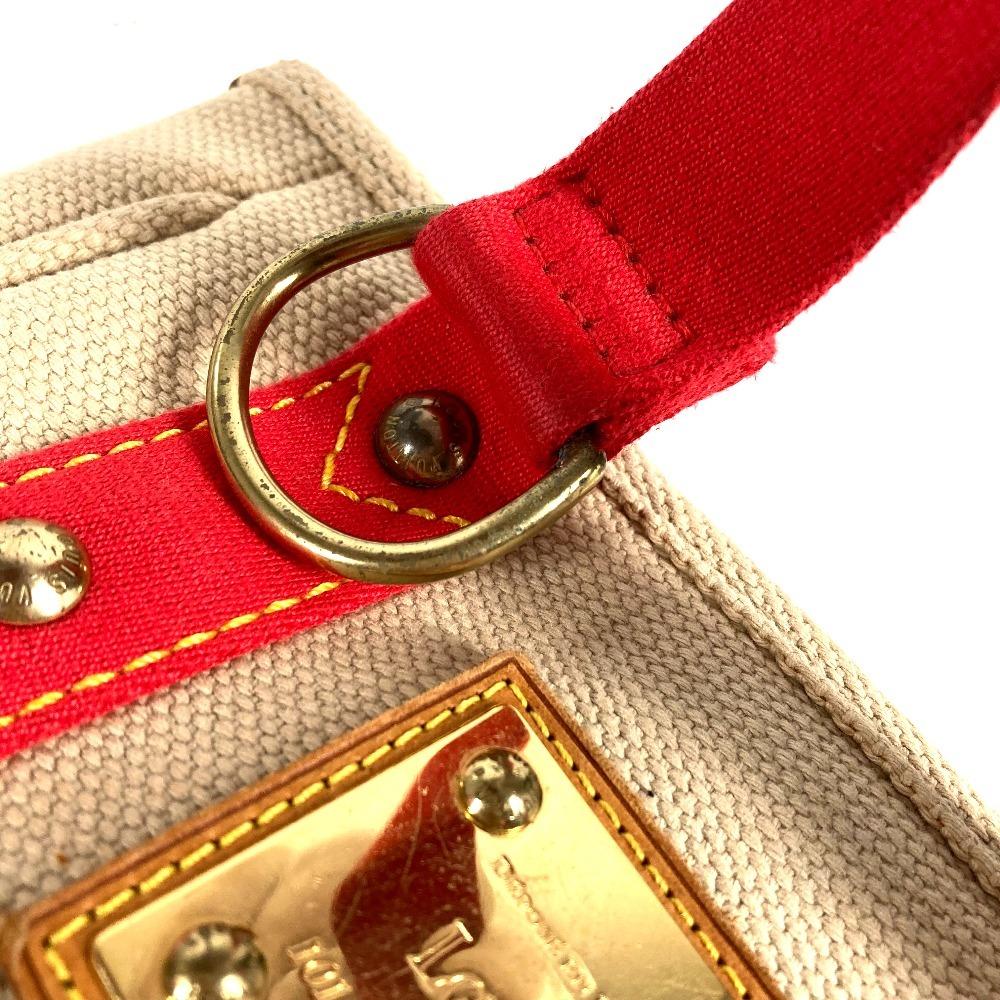Louis Vuitton M40038  Antigua Cabas PM Bag Tote Bag Hand Bag Canvas Beige/Red