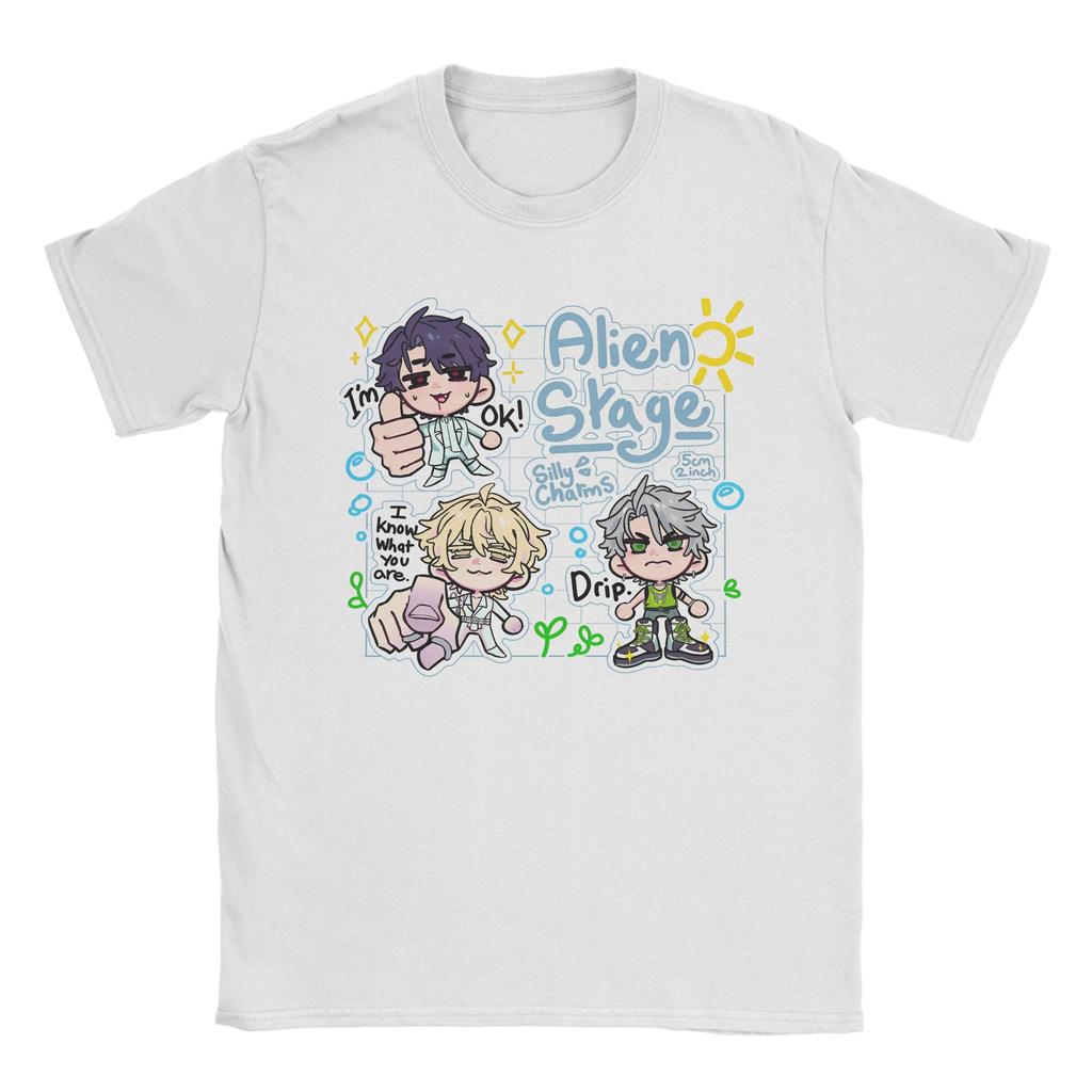 Alien Stage TShirts for Men Women Till Ivan Anime Novelty Pure Cotton Tees Crewneck Short Sleeve T Shirt Birthday Gift Clothes