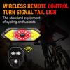 USB Rechargeable Outdoor Cycling Taillights Smart Indicator Light  Outdoor Night Riding