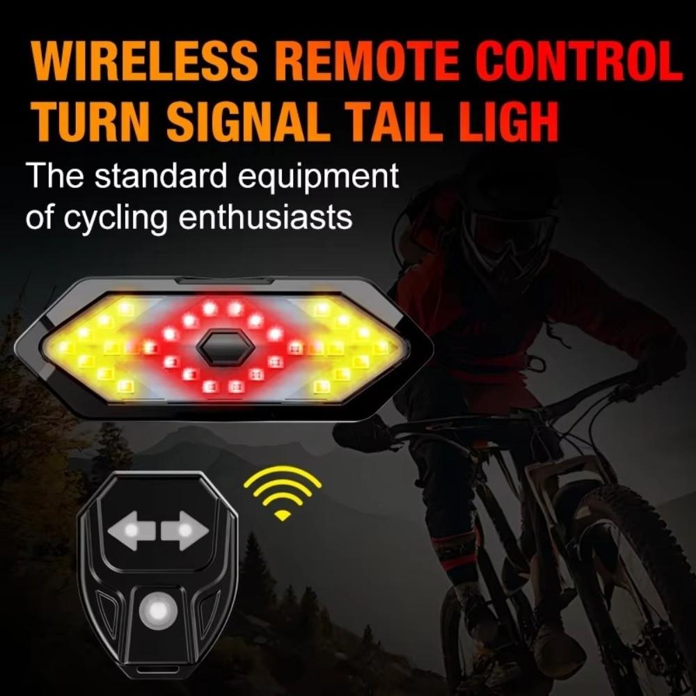 USB Rechargeable Outdoor Cycling Taillights Smart Indicator Light  Outdoor Night Riding