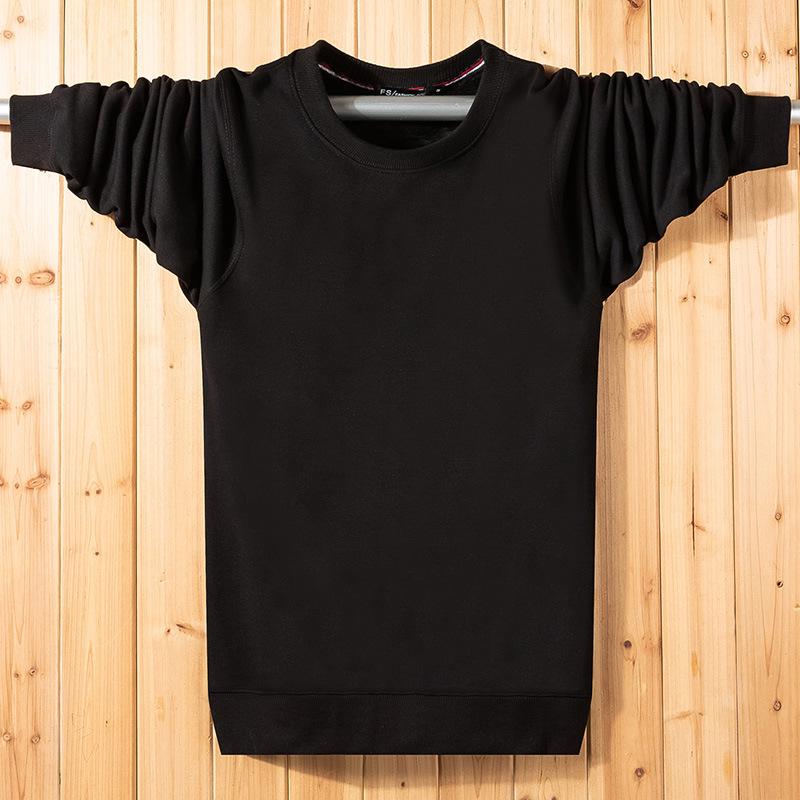 Plus Size Men's Velvet Sweatshirt: Loose Fit, Short Sleeve, Trendy Crew Neck