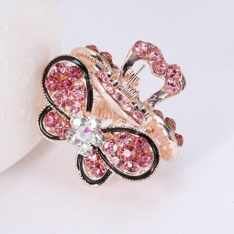 1ks Dámské Retro Vintage Křišťálový drahokamu Mini Butterfly Crown Sponky do vlasů Drápky do vlasů Sponky do vlasů Barretky Vlasové doplňky
