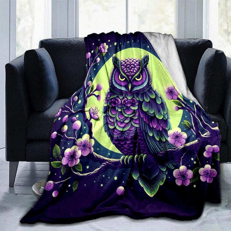 1pc Eagle Printing Lightweight Flannel Blanket, Comfortable and Warm Blanket, for Camping Sofa Bed and Couch Office, Suitable for Gift Blanke