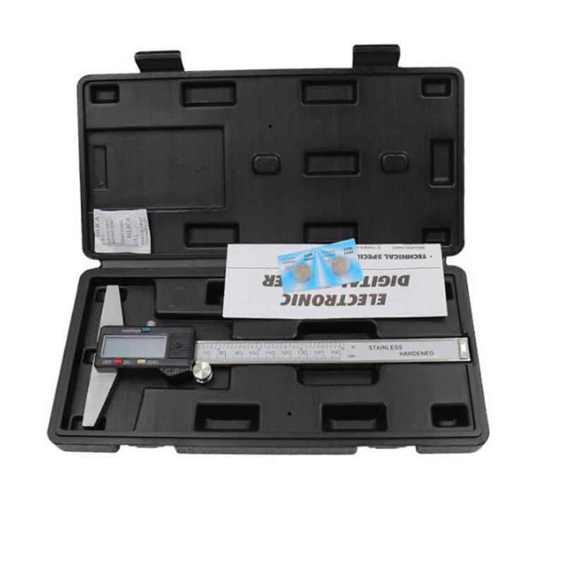 

Электронный цифровой штангенциркуль Циферблат из углеродного волокна Нониусный штангенциркуль Измеритель Микрометр Цифровая линейка Измерительный инструмент Pack of 1