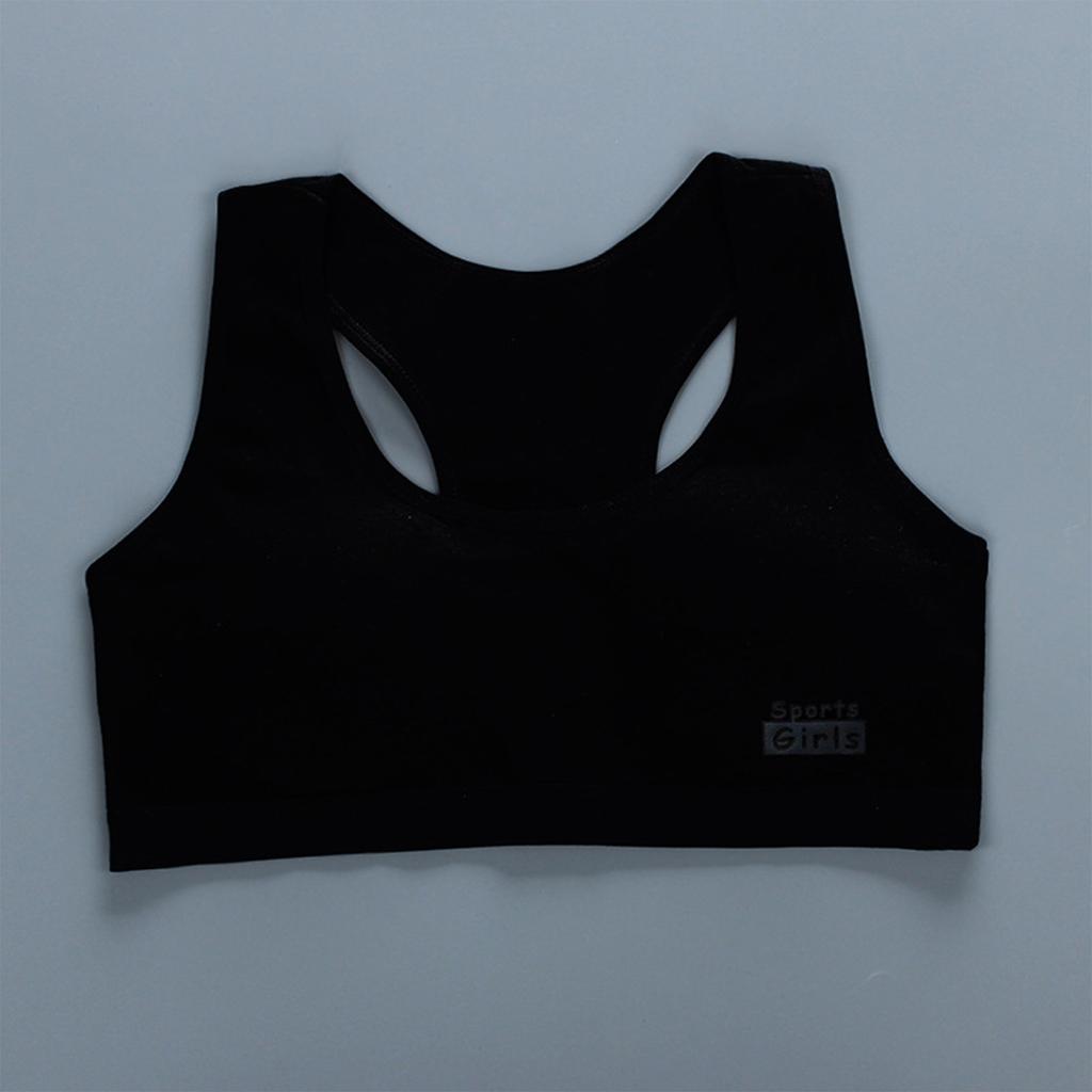 Girls Sports Bra Vest for Developmental Stage Soft Fabric Wireless Design Comfortable Fit Suitable for Elementary School Age Children Activewear Top