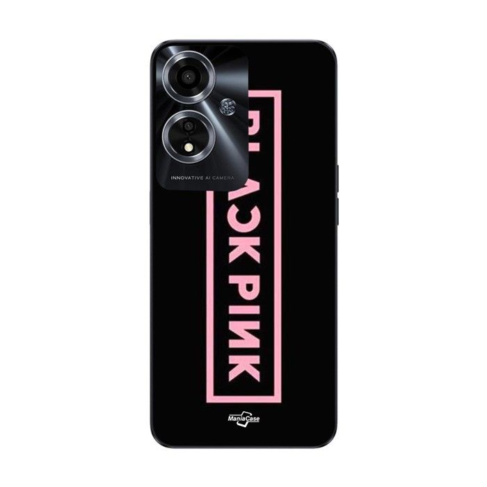 Coque pour Oppo A59 5G Blackpink VIP Tickets Blackpink logo Front noir