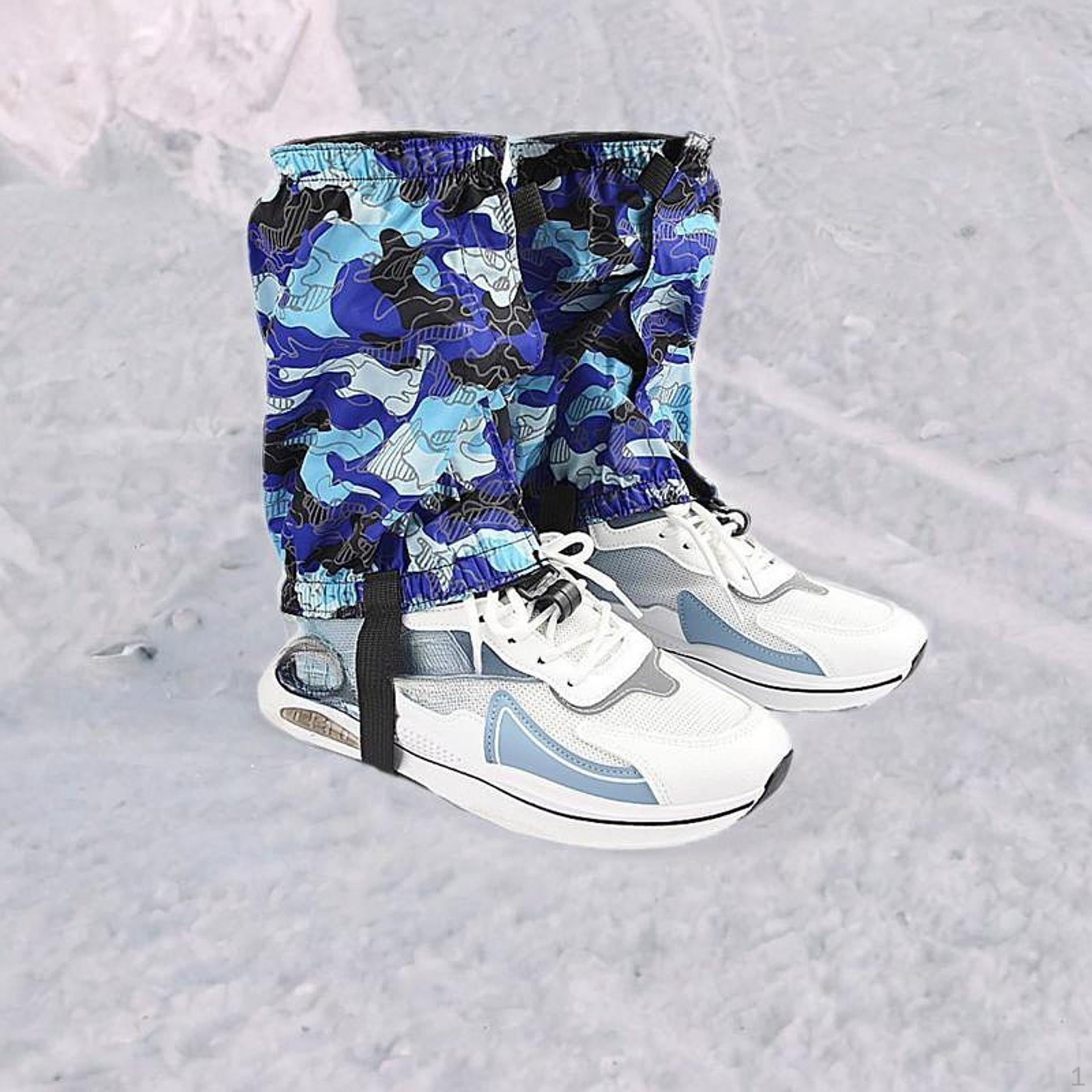 

Чехлы для ног Регулируемые походные ботинки для бега Катание на лыжах на открытом воздухе Ходьба на снегоступах Deep Blue