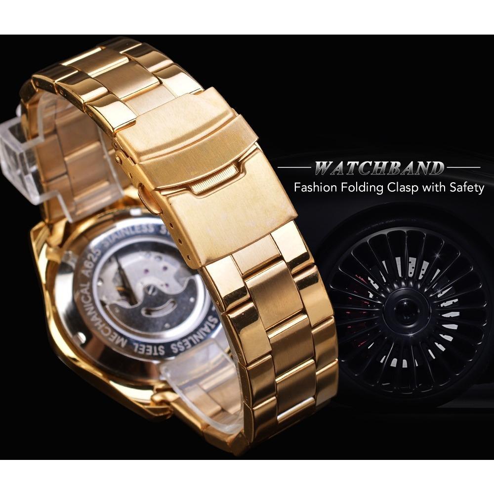 Forsining Mechanické hodinky Pánská móda Casual Multifunkční automatické mechanické hodinky