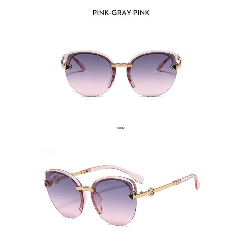 Women's Sunglasses, Fashionable Cat's Eye Half-frame Sunglasses
