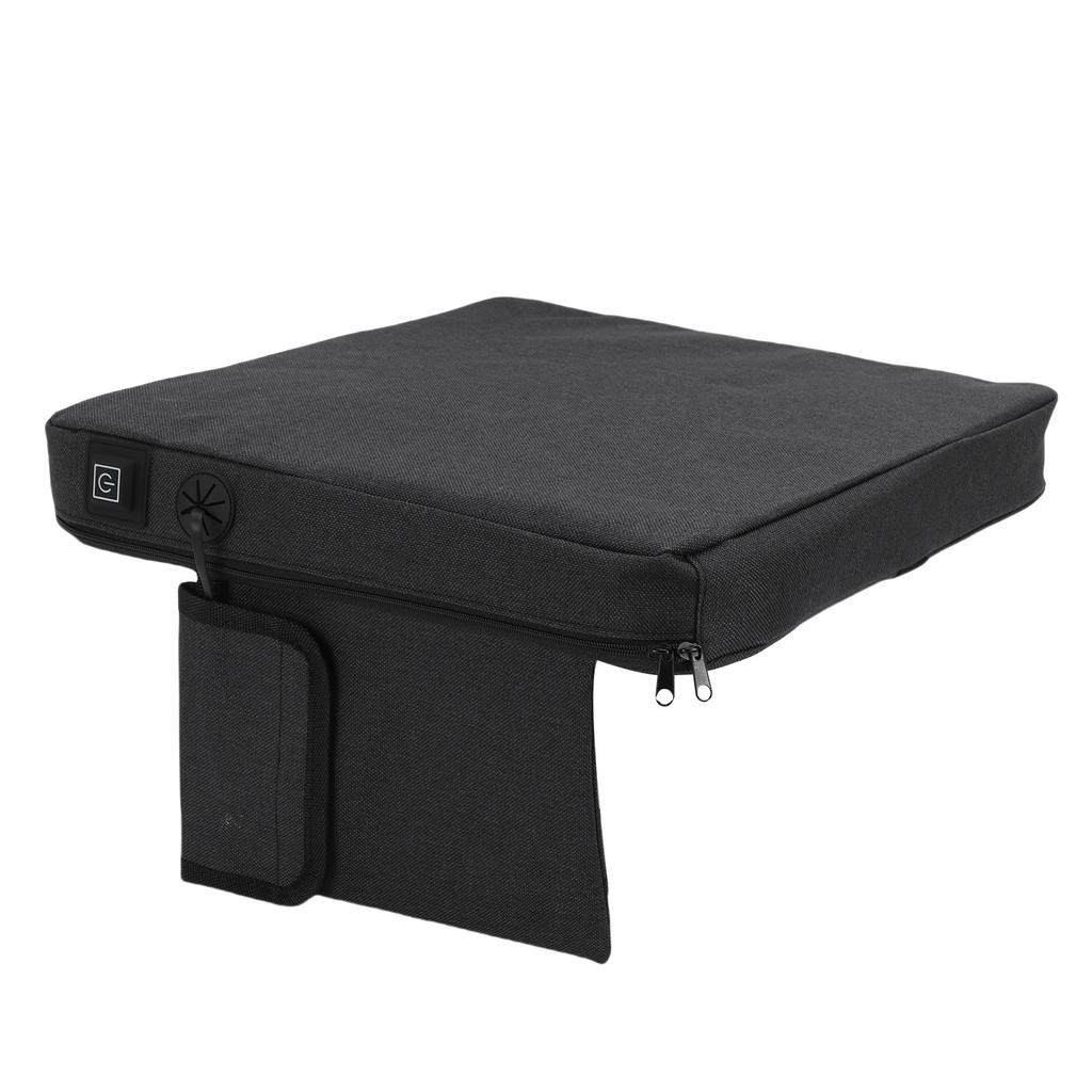 Tragbares beheiztes Sitzkissen Memory-Schaum USB Heizstuhlauflage mit 3 Heizstufen für Stadion Outdoor Camping Angeln