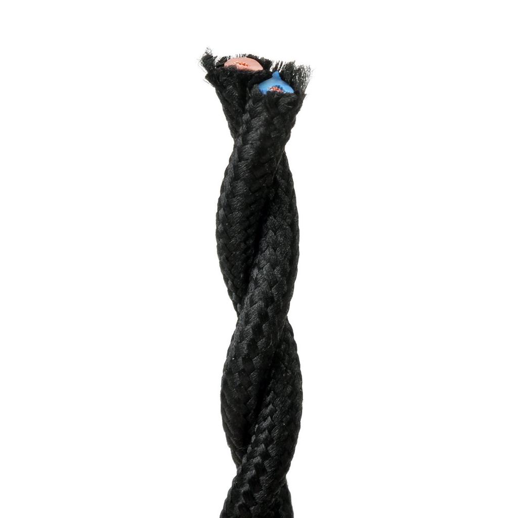LEDSone Vintage Lampenkabel 5 M – 2-adriges Gedrehtes Stoffkabel, Flexibel & Dekorativ Für Lampen & Leuchten