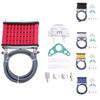 Aluminum Oil Cooler Radiator Heavy Duty Engine Cooling Kit for Motorcycle Pit Bike 50cc 70cc 110cc